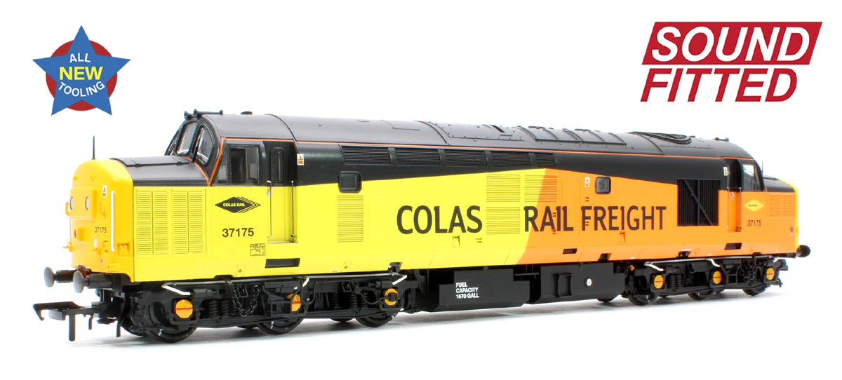 Pre-Owned 35-310SF Class 37/0 Centre Headcode 37175 Colas Rail Diesel Locomotive (DCC Sound)