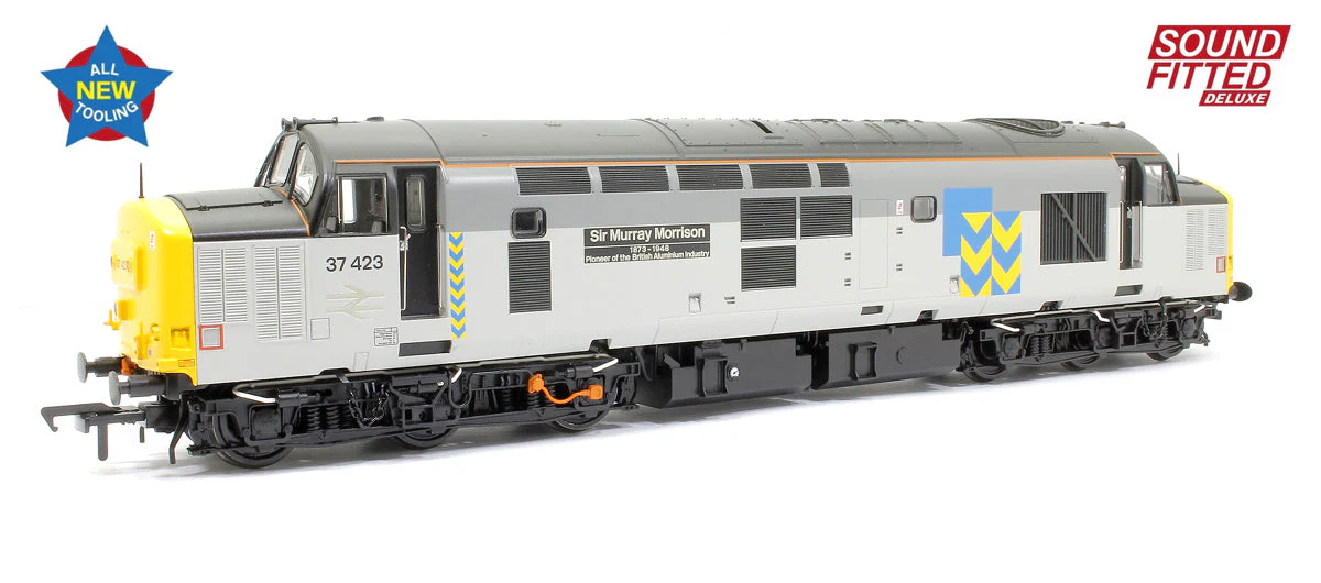 35-337SFX Pre-Owned Class 37/4 Refurbished 37423 'Sir Murray Morrison' BR RF Metals Sector Diesel Locomotive (Deluxe DCC Sound)