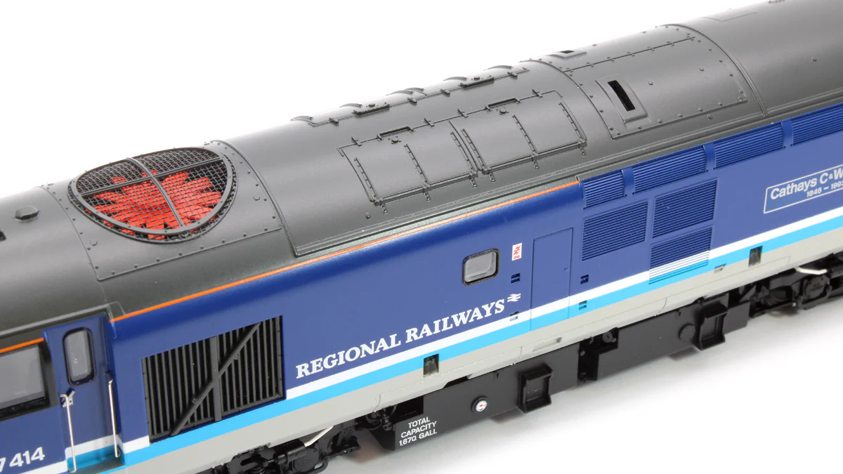 35-338 Class 37/4 37414 'Cathays C&W Works 1846-1993' BR Regional Railways Diesel Locomotive - Image 11