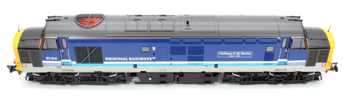 35-338SF Class 37/4 37414 'Cathays C&W Works 1846-1993' BR Regional Railways Diesel Locomotive (DCC Sound) - Image 12