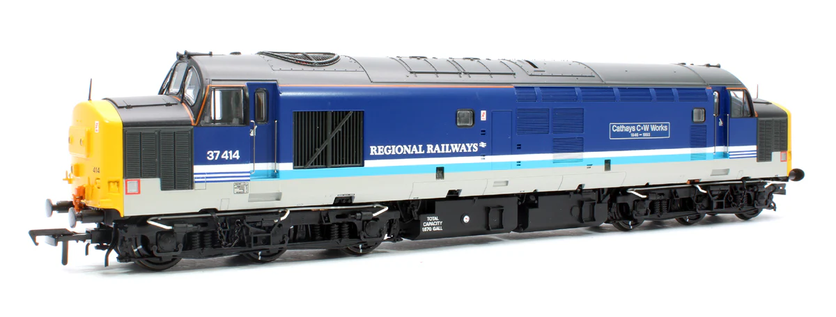 35-338SF Class 37/4 37414 'Cathays C&W Works 1846-1993' BR Regional Railways Diesel Locomotive (DCC Sound) - Image 4
