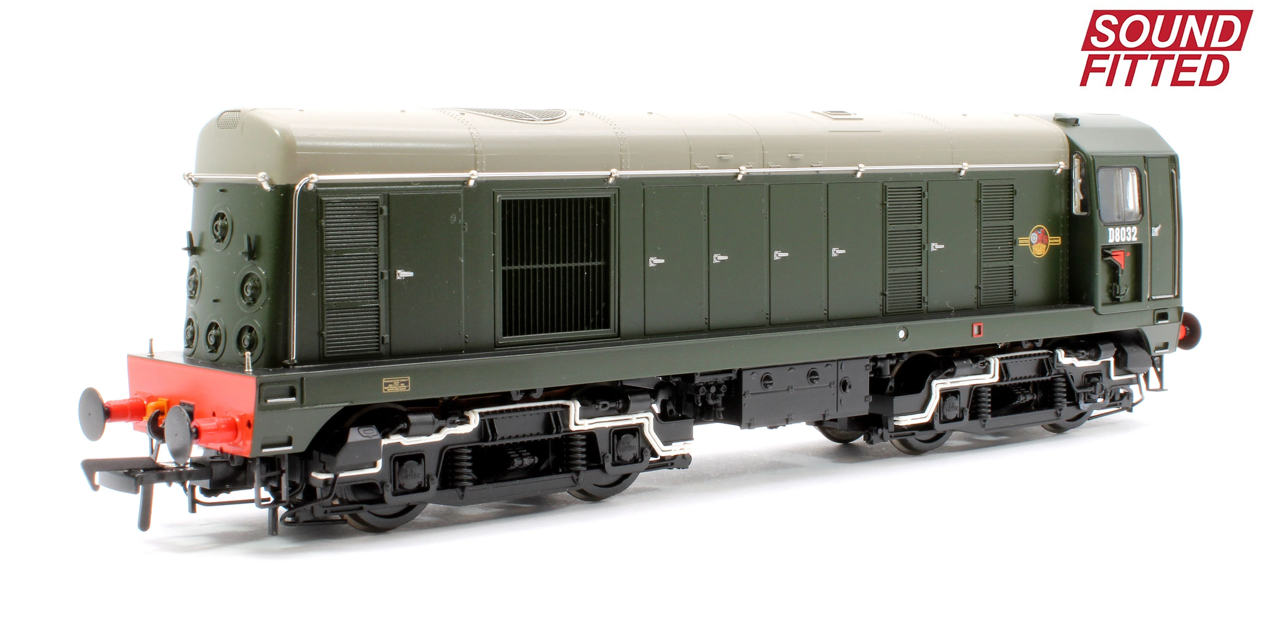 35-352SF Class 20/0 Disc Headcode & Tablet Catcher D8032 BR Green (Late Crest) Diesel Locomotive - Sound Fitted