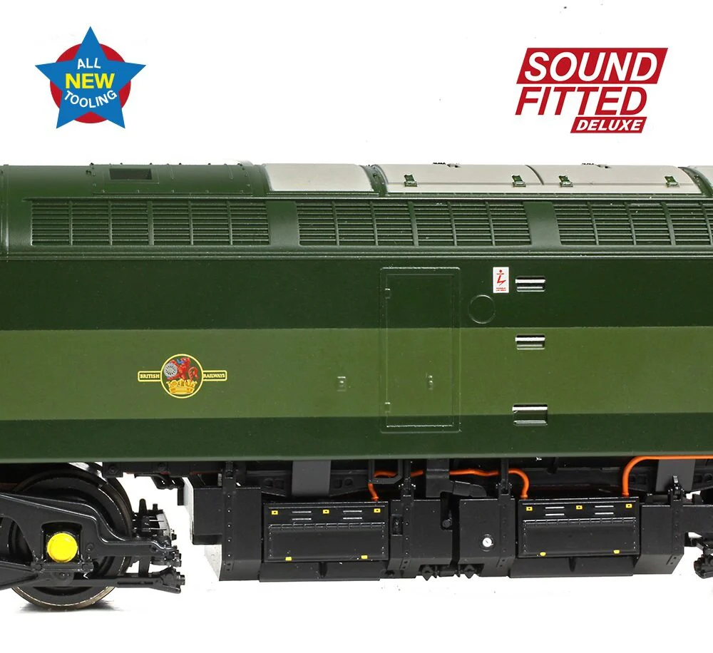 35-410ASFX Class 47/0 D1922 BR Two-Tone Green (Small Yellow Panels) Diesel Locomotive - DCC Sound Deluxe - Image 5