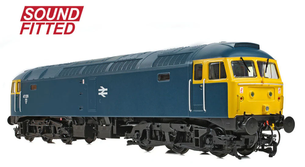35-411ASF Class 47/0 47226 BR Blue Diesel Locomotive - DCC Sound - Image 3