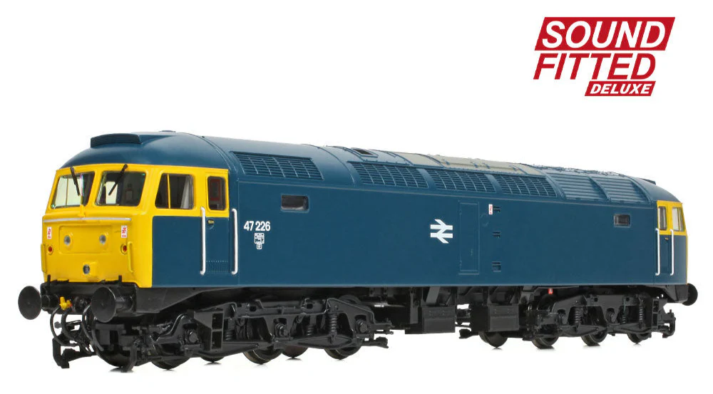 35-411ASFX Class 47/0 47226 BR Blue Diesel Locomotive - DCC Sound Deluxe - Image 3