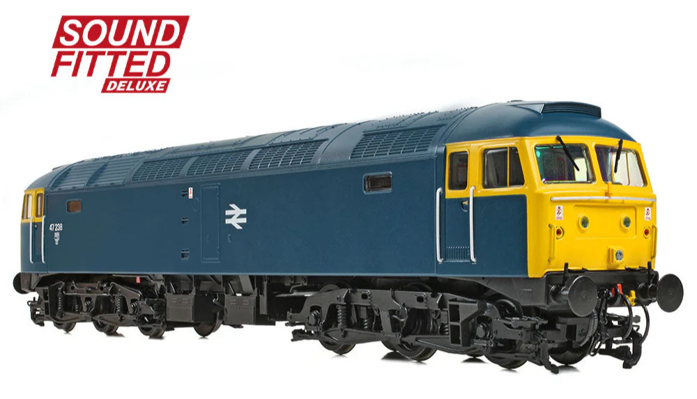 35-411BSFX Class 47/0 47238 BR Blue Diesel Locomotive - DCC Sound Deluxe - Image 4