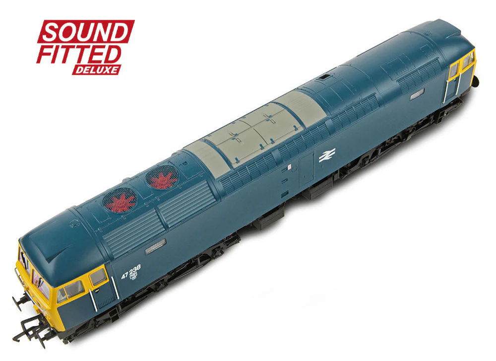35-411BSFX Class 47/0 47238 BR Blue Diesel Locomotive - DCC Sound Deluxe - Image 5