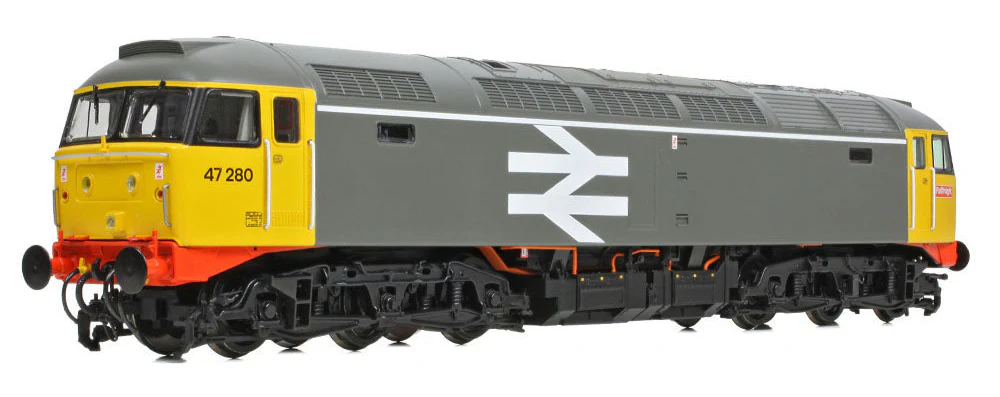 35-416 Class 47/0 47280 BR Railfreight Grey Diesel Locomotive - Image 3