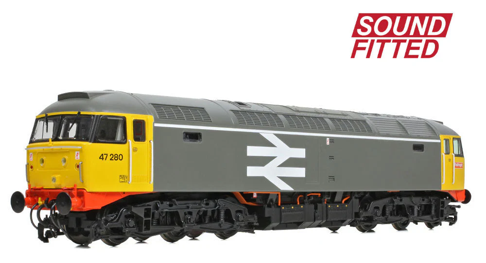 35-416SF Class 47/0 47280 BR Railfreight Grey Diesel Locomotive - DCC Sound - Image 3