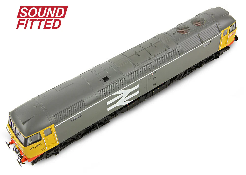 35-416SF Class 47/0 47280 BR Railfreight Grey Diesel Locomotive - DCC Sound - Image 5