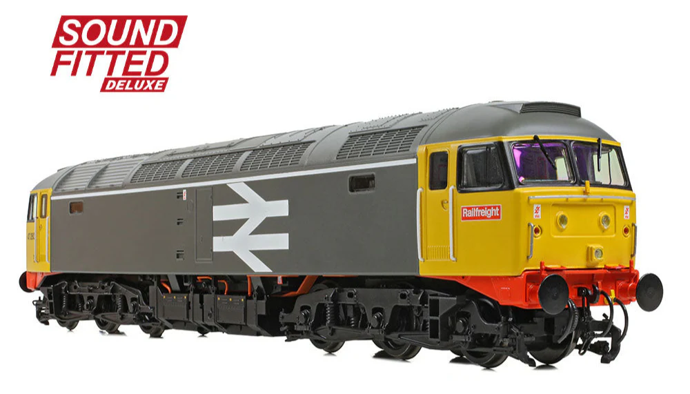 35-416SFX Class 47/0 47280 BR Railfreight Grey Diesel Locomotive - DCC Sound Deluxe - Image 4