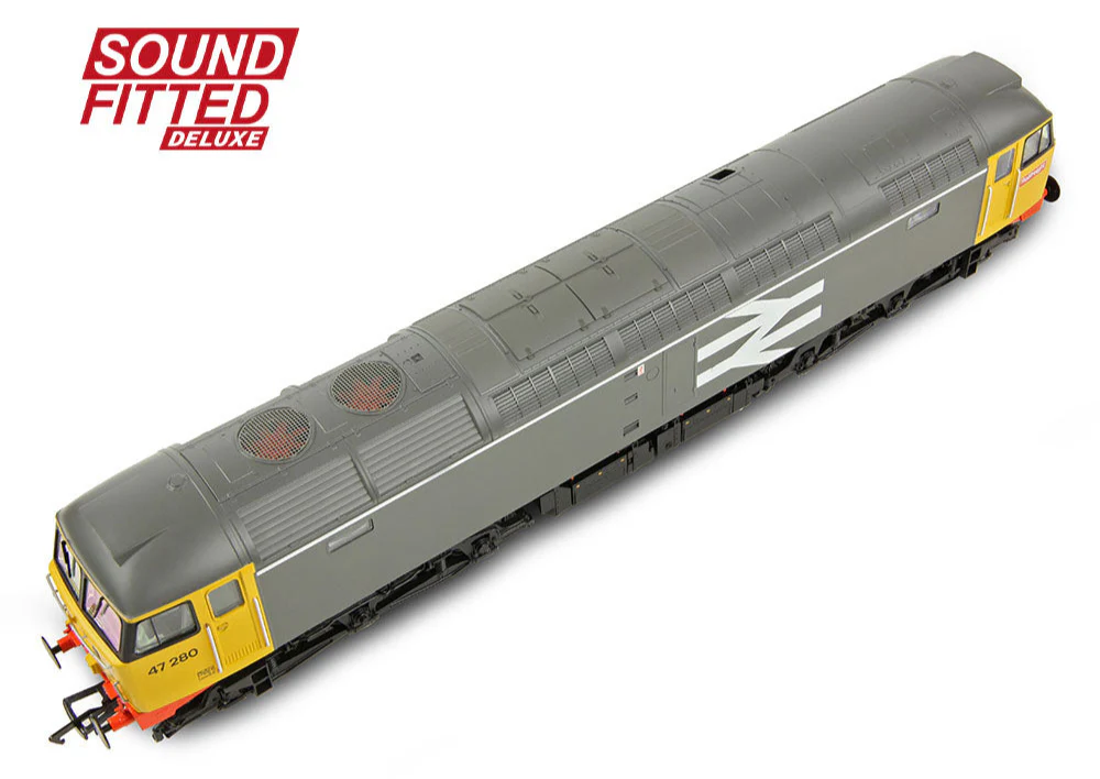 35-416SFX Class 47/0 47280 BR Railfreight Grey Diesel Locomotive - DCC Sound Deluxe - Image 6