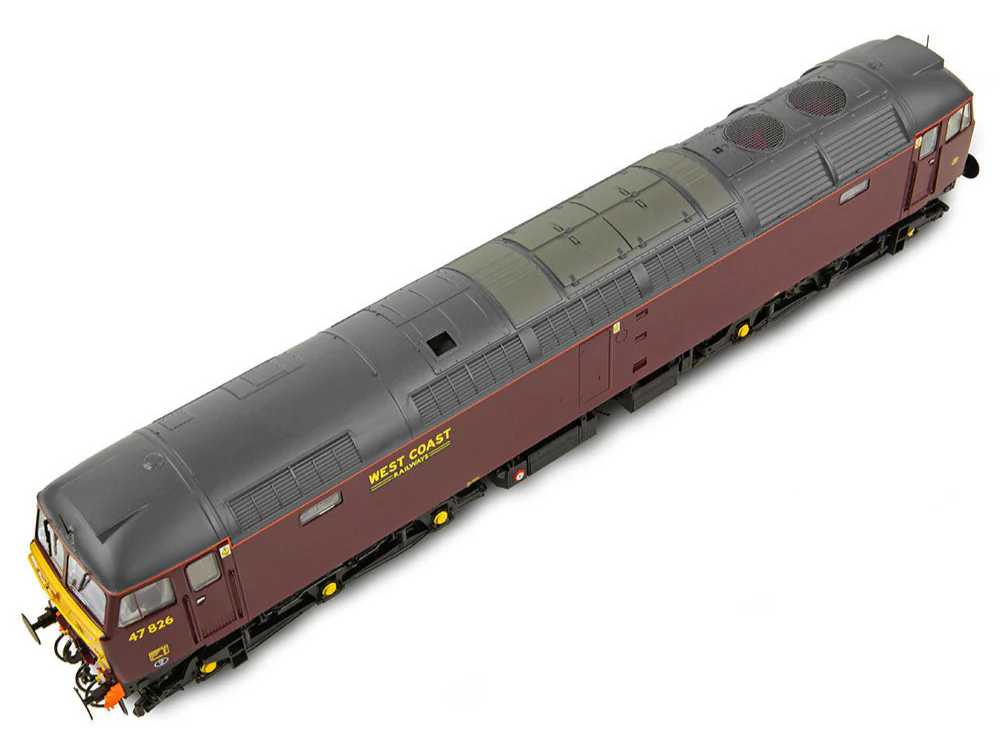 35-431 Class 47/4 47826 WCRC Maroon Diesel Locomotive - Image 6