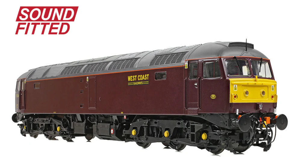 35-431SF Class 47/4 47826 WCRC Maroon Diesel Locomotive - DCC Sound - Image 4