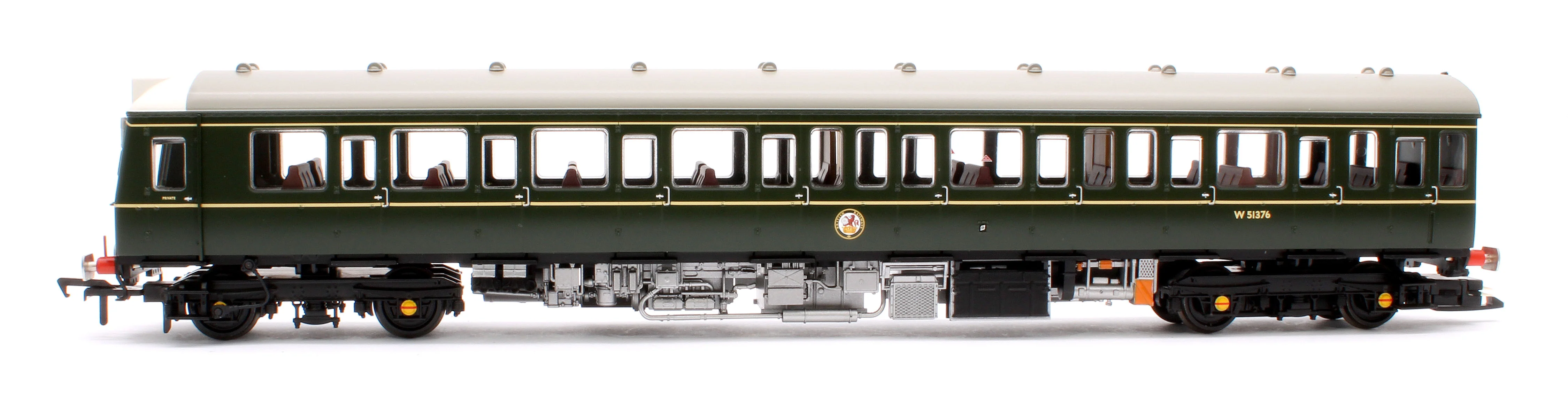 35-503 Class 117 3-Car DMU R334 BR Green (Small Yellow Panels) - Image 6