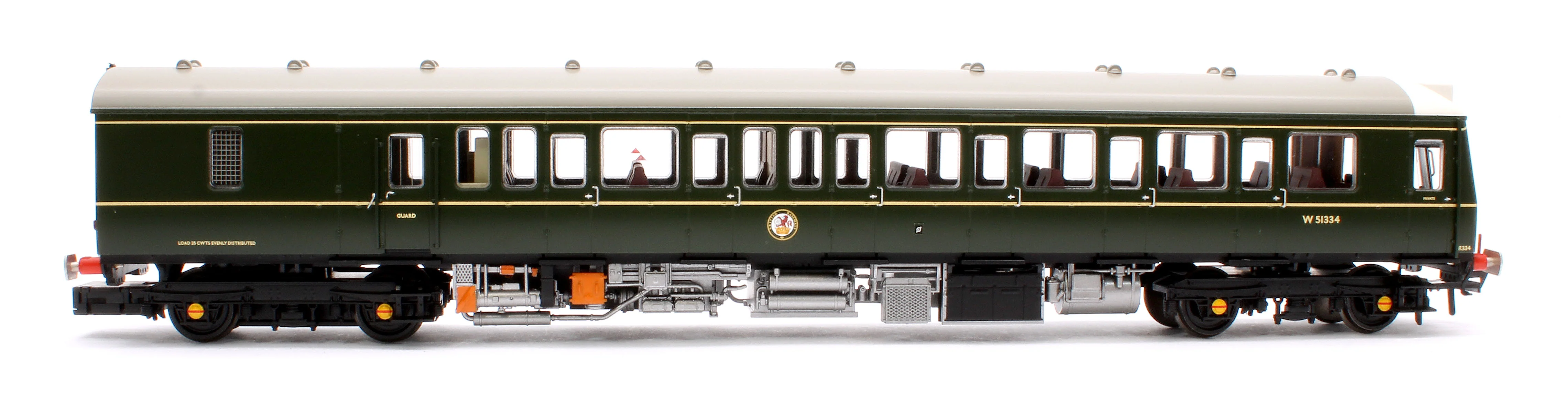35-503 Class 117 3-Car DMU R334 BR Green (Small Yellow Panels) - Image 9