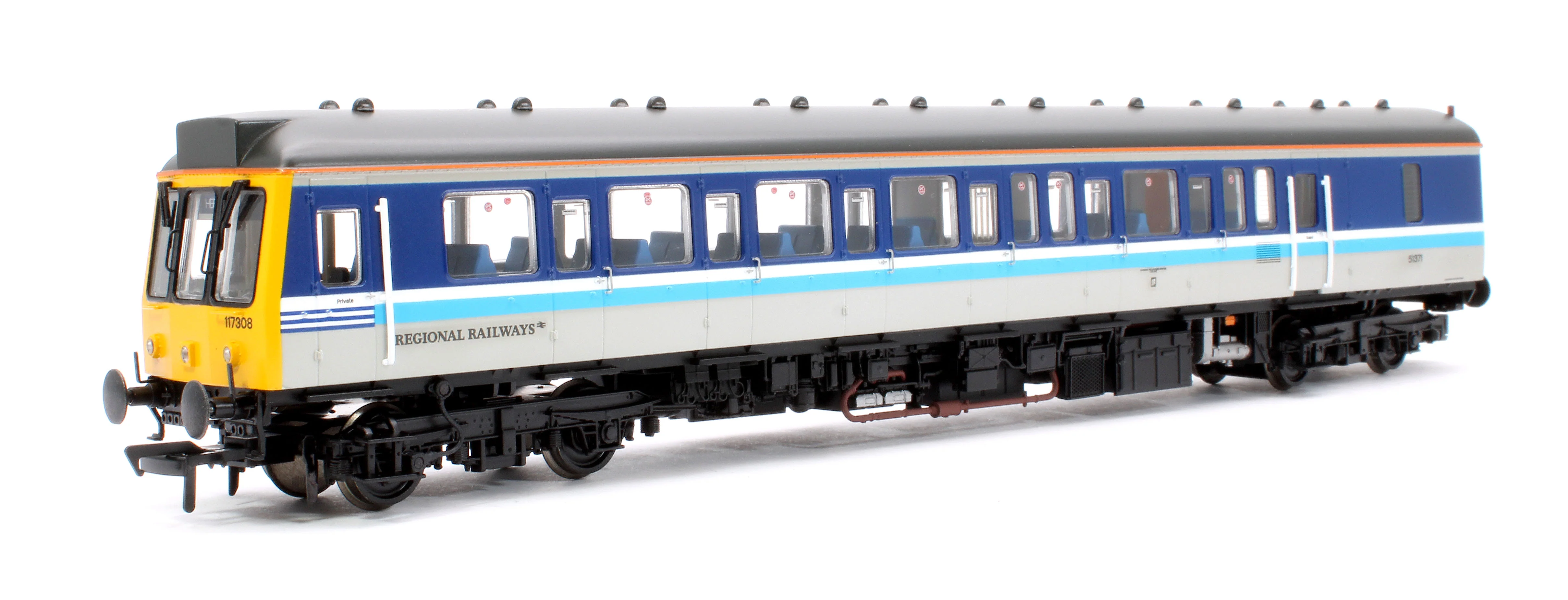 35-505SF Class 117 3-Car DMU 117308 BR Regional Railways - DCC Sound - Image 3