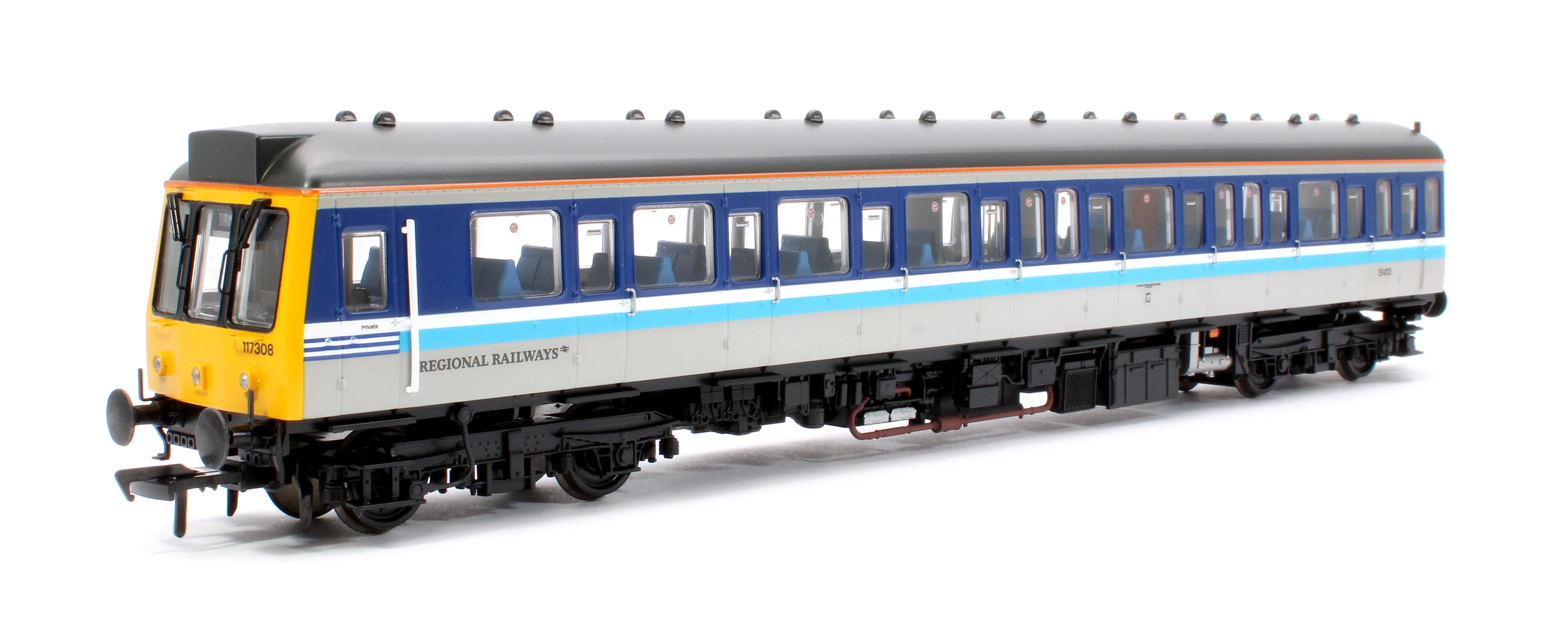 35-505SF Class 117 3-Car DMU 117308 BR Regional Railways - DCC Sound - Image 9