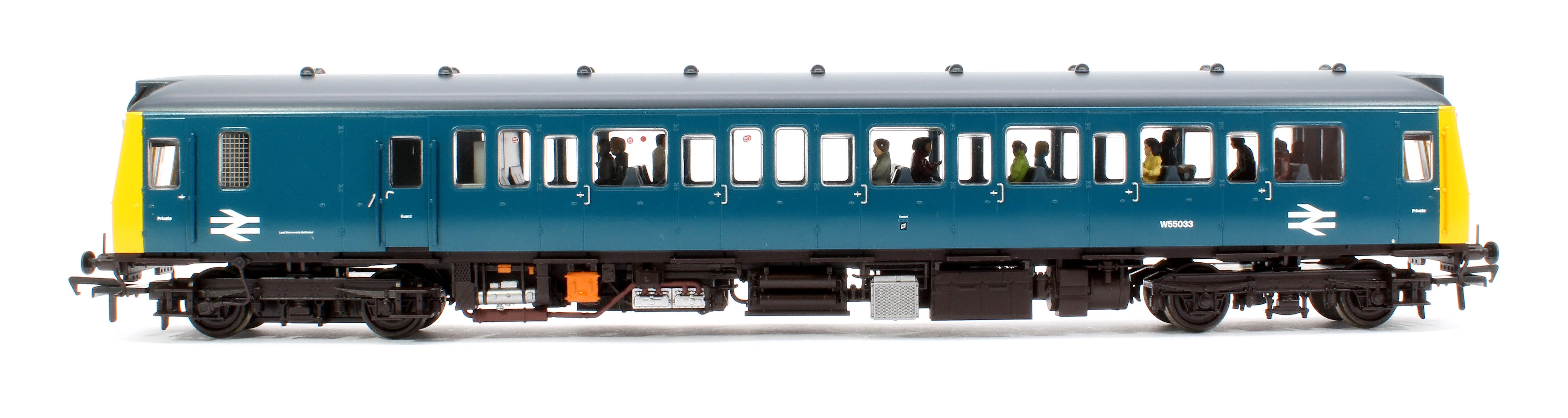 35-529PF Class 121 Single-Car DMU W55033 BR Blue - Fitted Passengers - Image 5