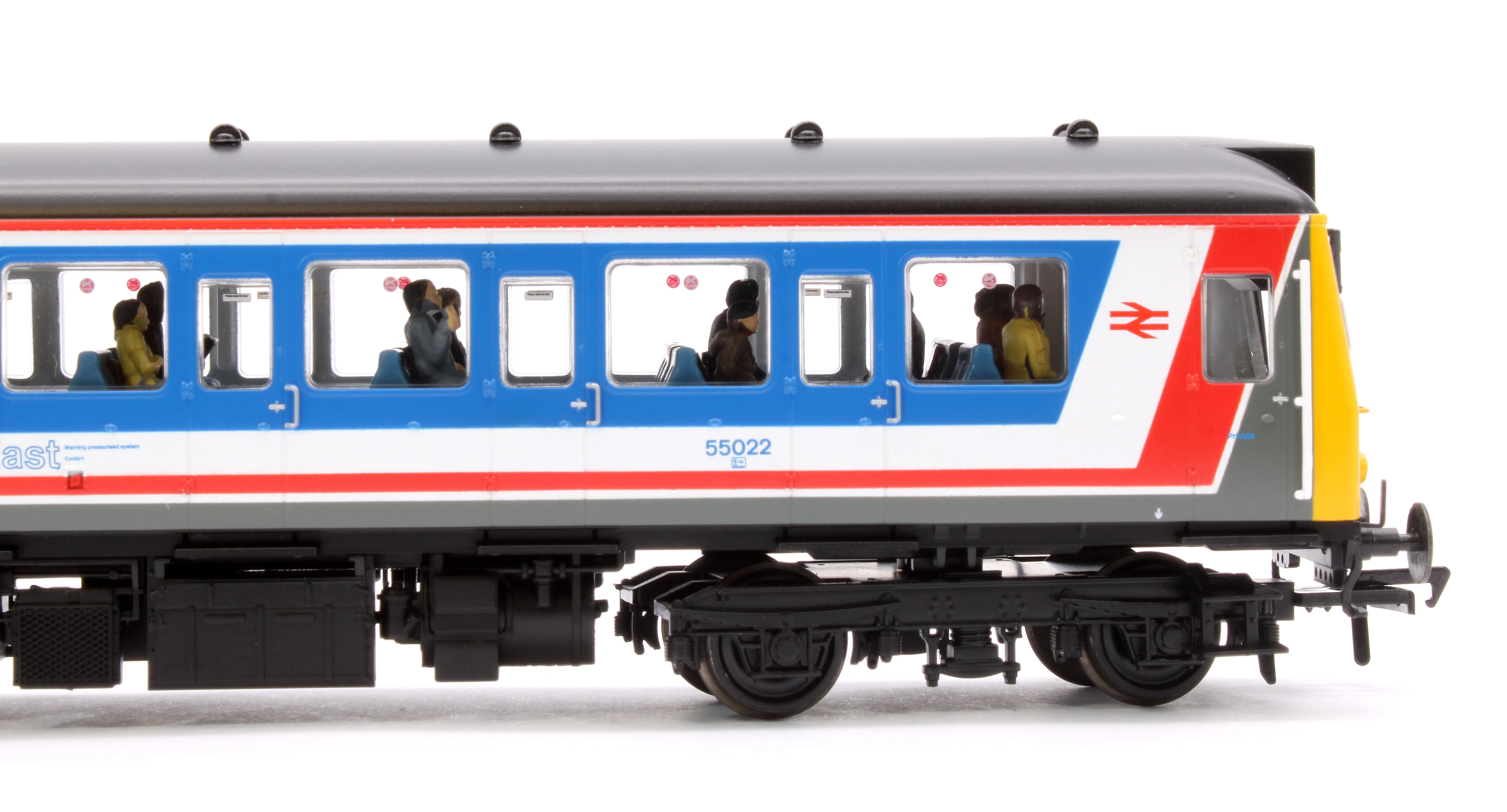 35-530PF Class 121 Single-Car DMU 55022 BR Network SouthEast (Original) - Fitted Passengers - Image 4