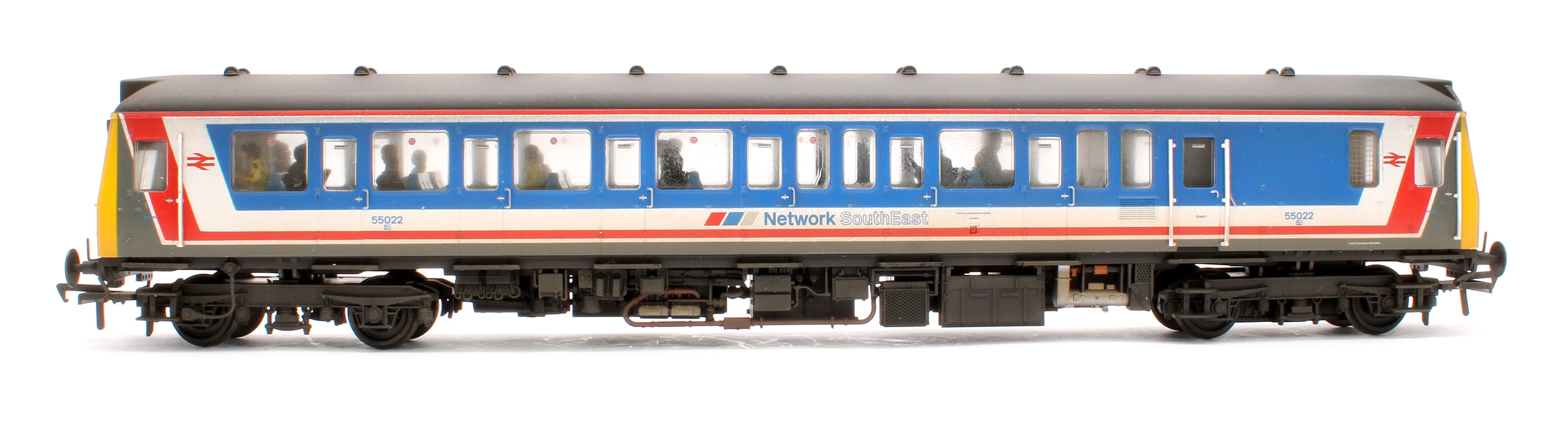 35-530PF-RW Pre-Owned Class 121 Single-Car DMU 55022 BR Network SouthEast (Original) - Fitted Passengers & Weathered - Image 2