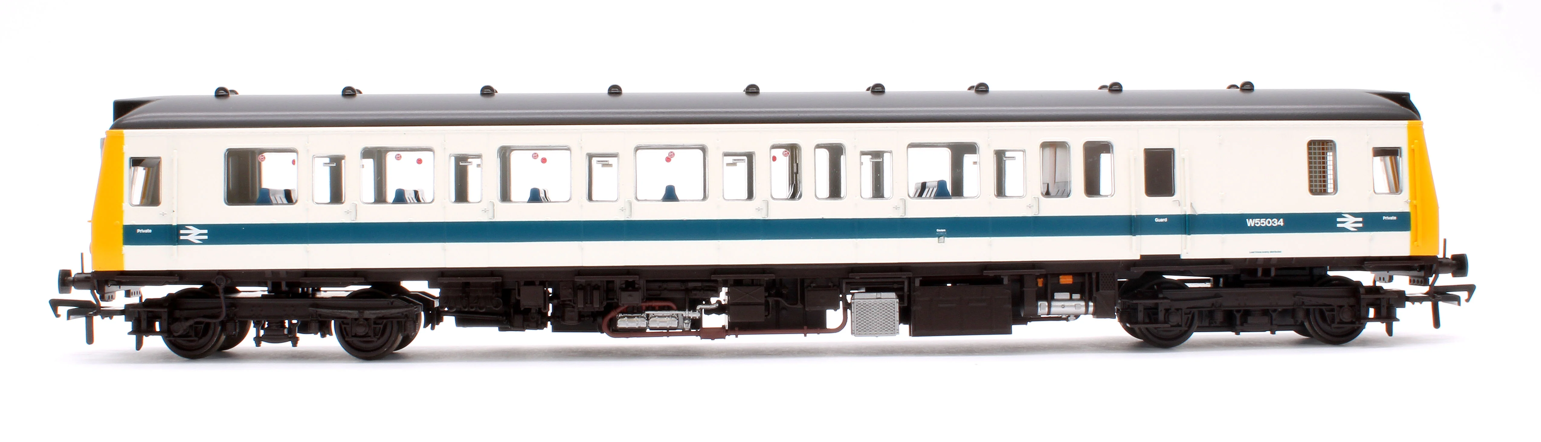 35-531 Class 121 Single-Car DMU W55034 BR White & Blue - Image 2