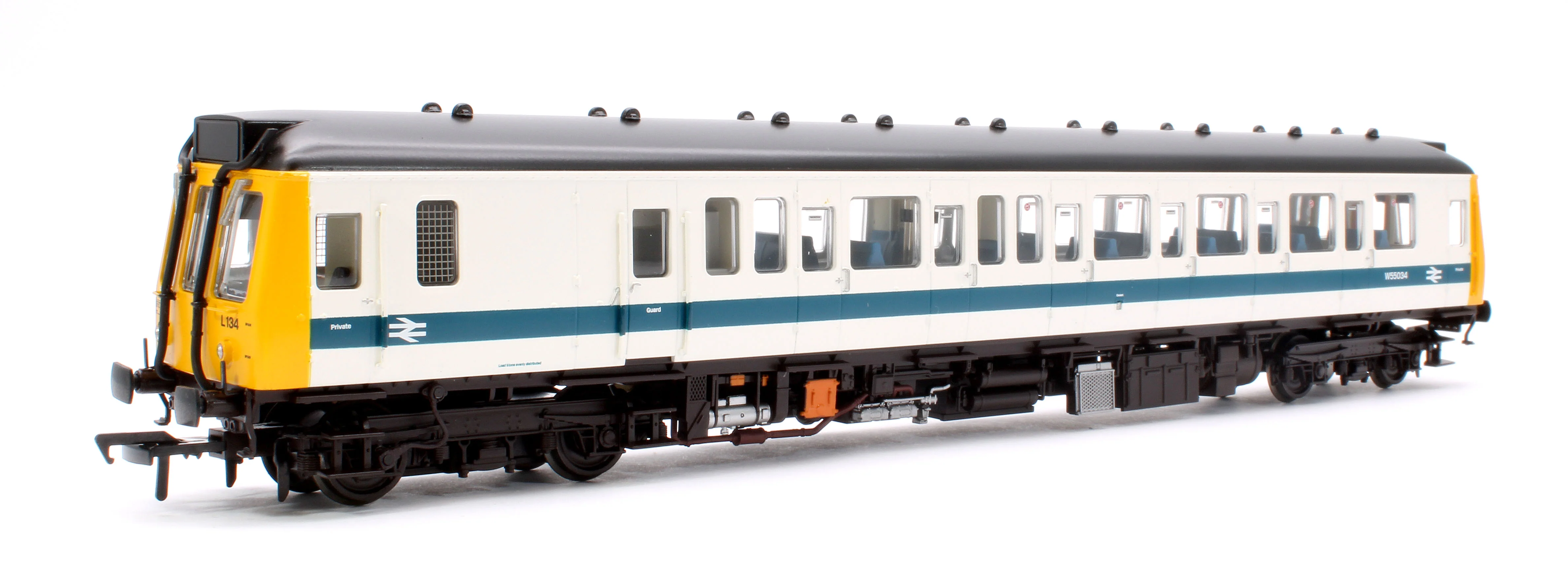 35-531 Class 121 Single-Car DMU W55034 BR White & Blue - Image 3