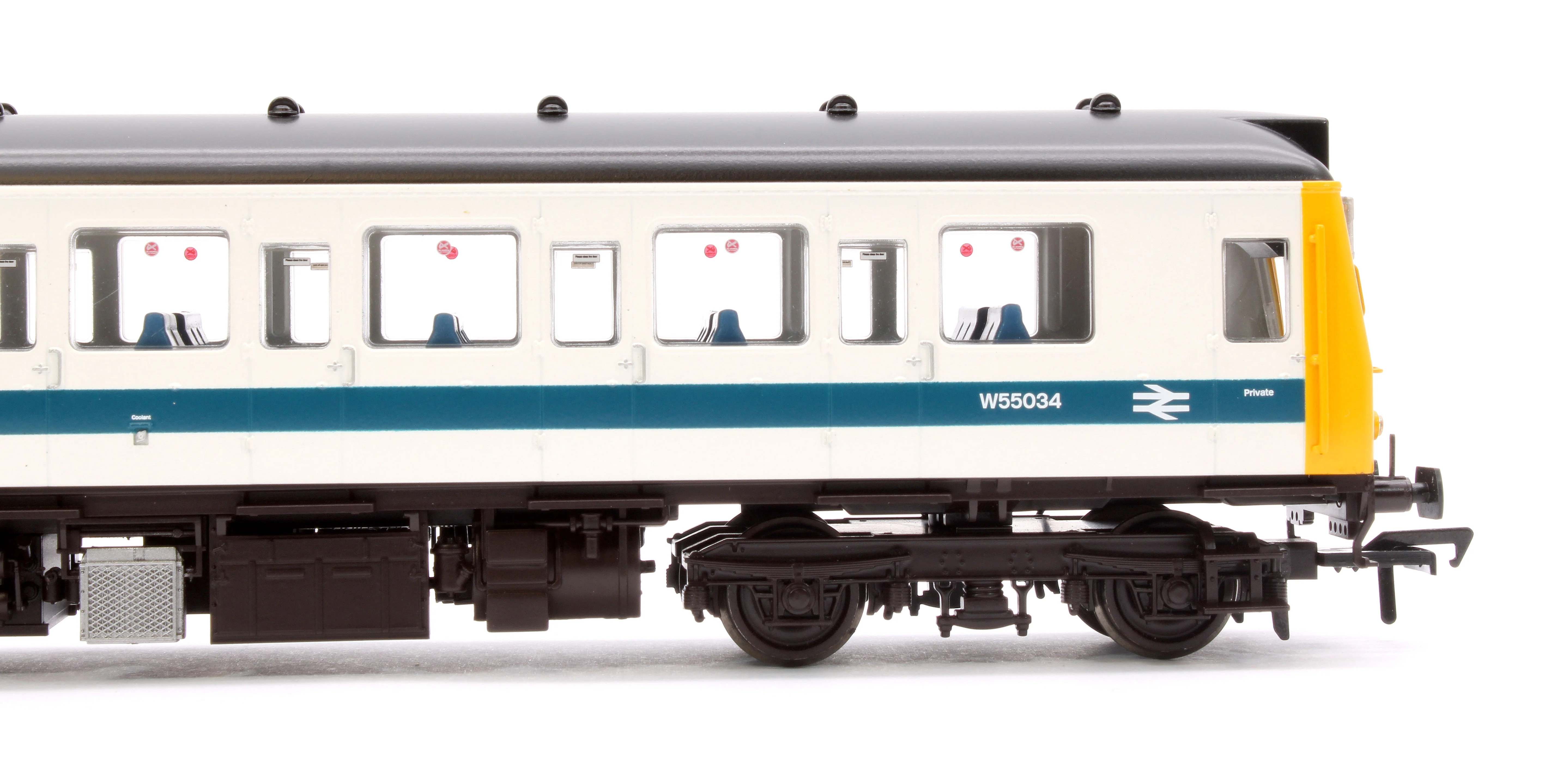 35-531 Class 121 Single-Car DMU W55034 BR White & Blue - Image 4