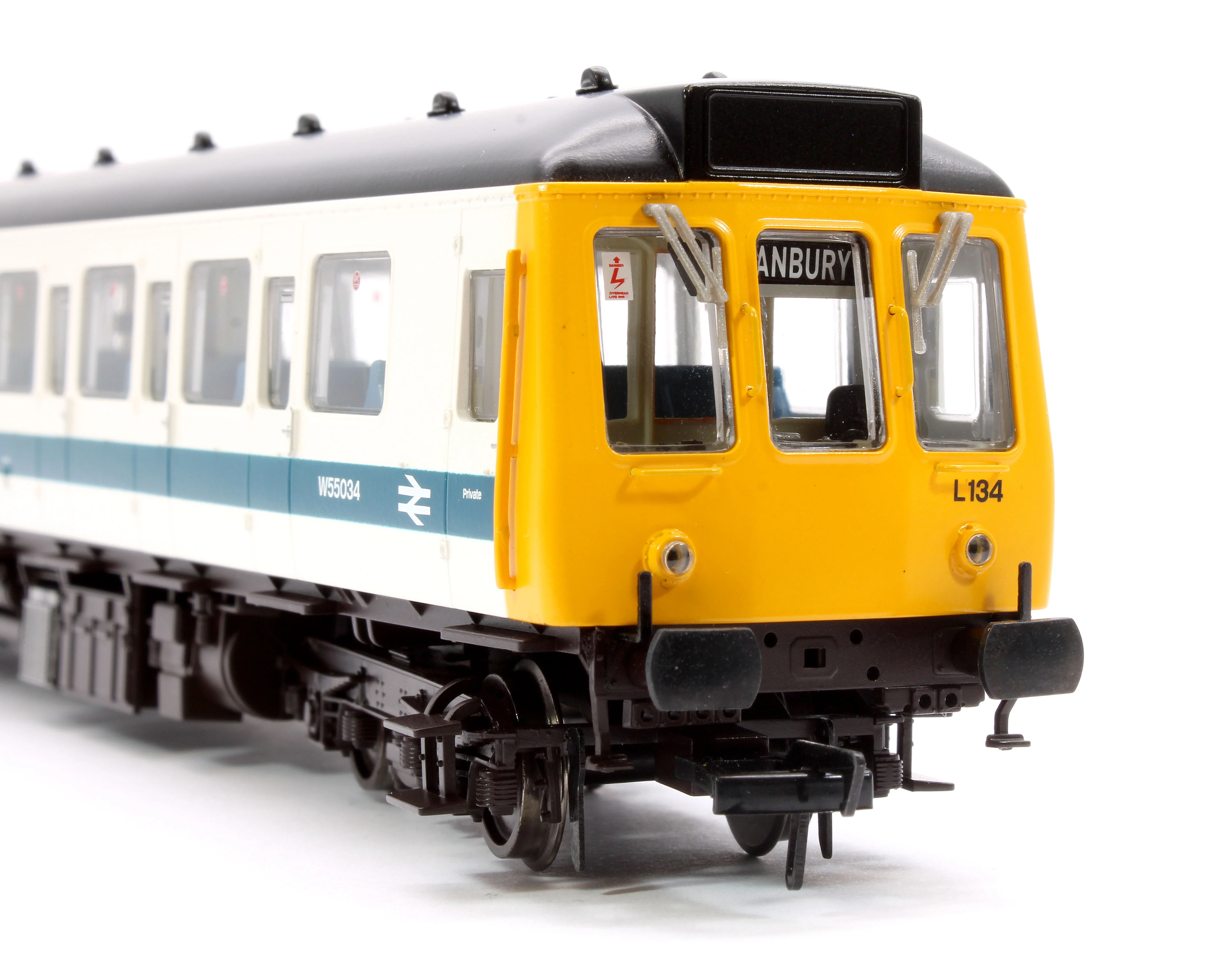 35-531 Class 121 Single-Car DMU W55034 BR White & Blue - Image 6