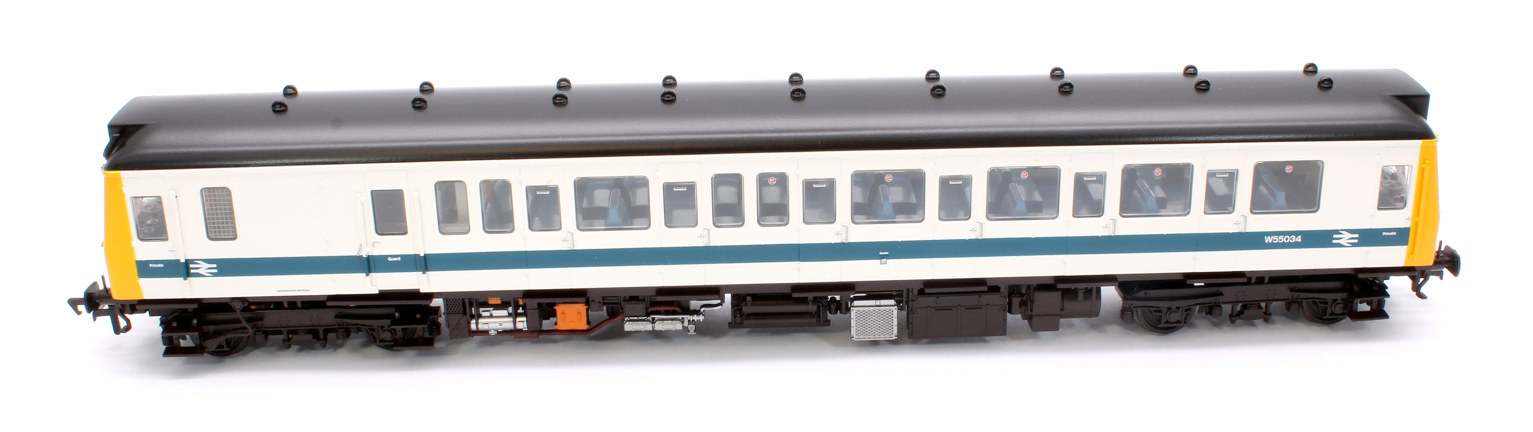 35-531 Class 121 Single-Car DMU W55034 BR White & Blue - Image 7