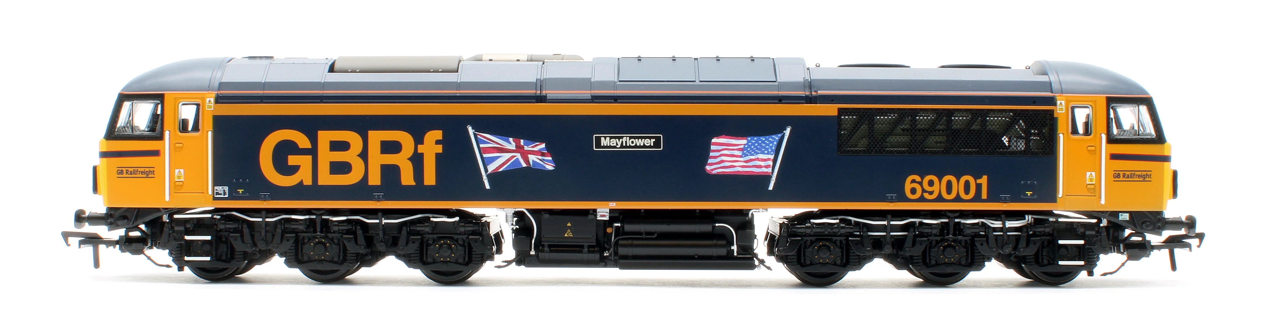 35-776SF Class 69 69001 'Mayflower' GBRf (UK & US Flags) Diesel Locomotive - DCC Sound - Image 5