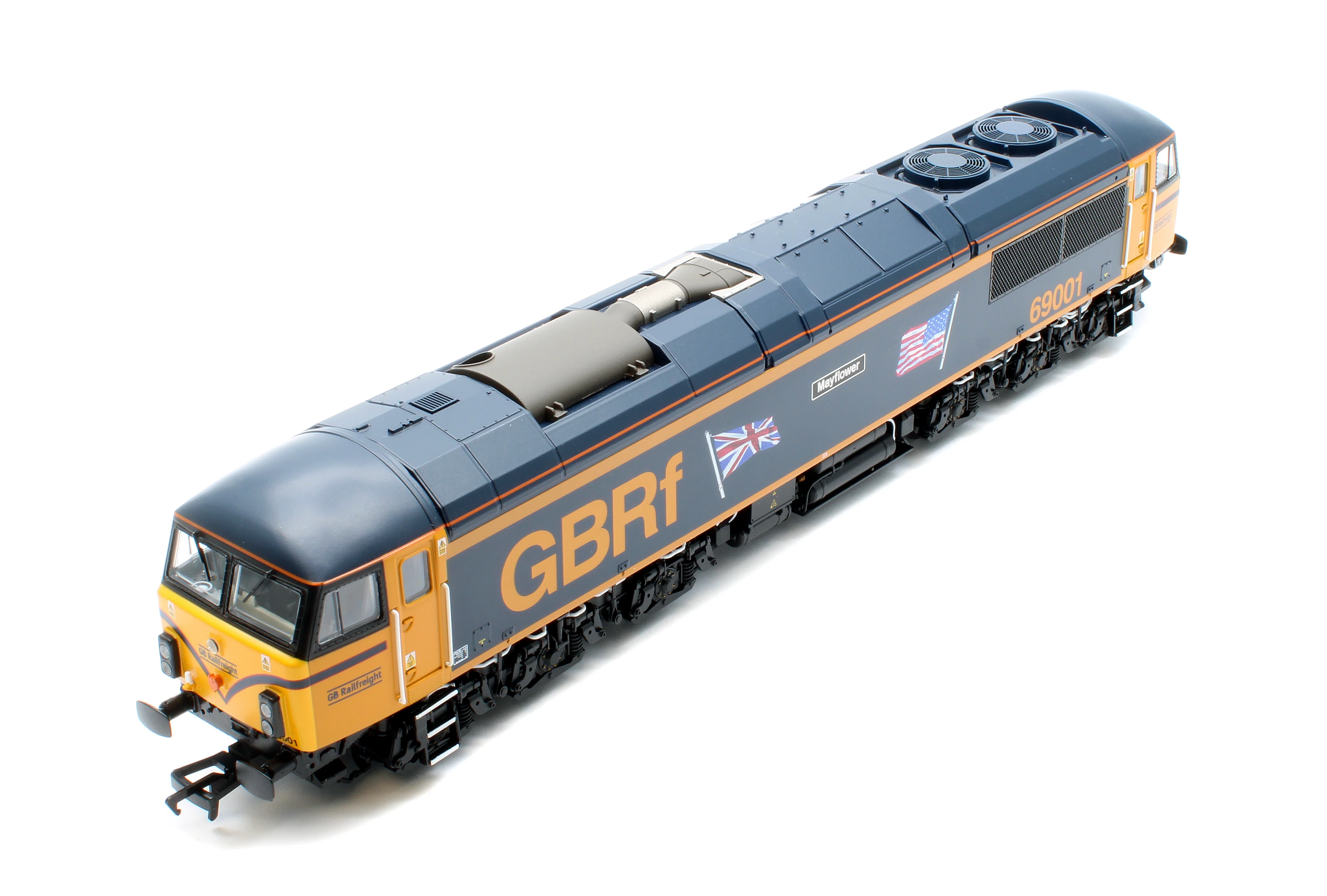 35-776SFX Class 69 69001 'Mayflower' GBRf (UK & US Flags) Diesel Locomotive - DCC Sound Deluxe - Image 8