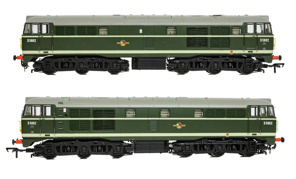 35-802A Class 30 D5862 BR Green (Small Yellow Panels) Diesel Locomotive - Image 2