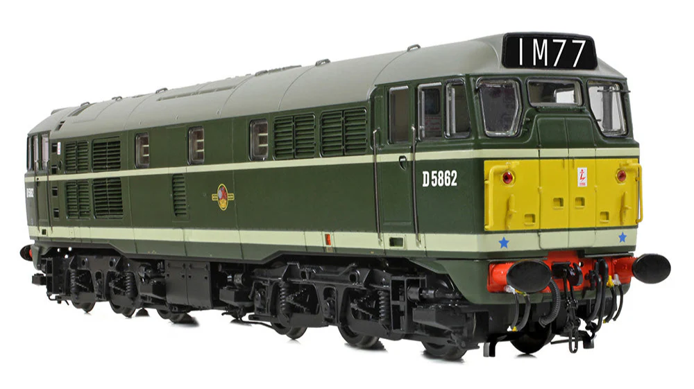 35-802A Class 30 D5862 BR Green (Small Yellow Panels) Diesel Locomotive - Image 3