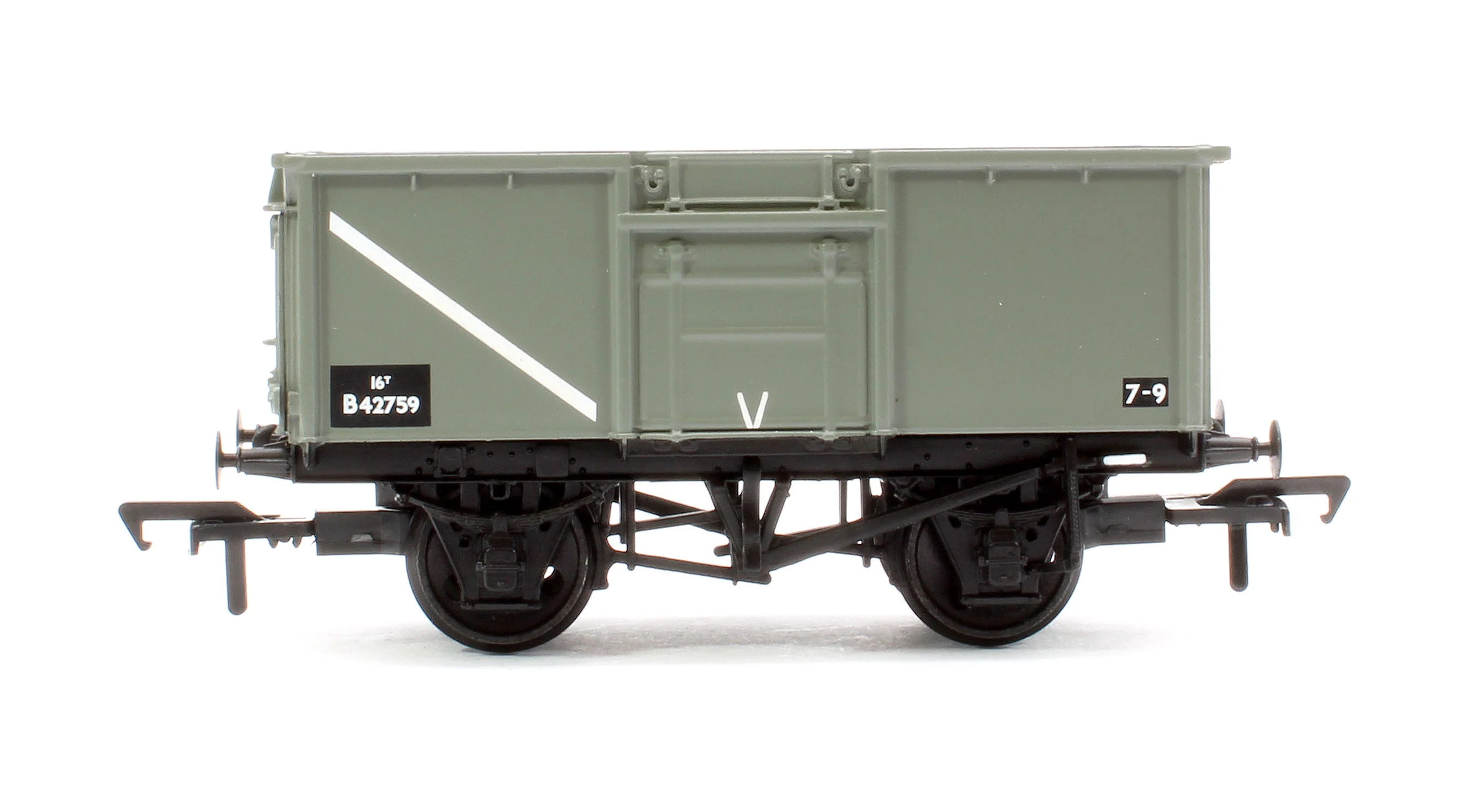 37-227C BR 16T Steel Mineral Wagon Top Flap Doors BR Grey (Early) B42759 - Image 2