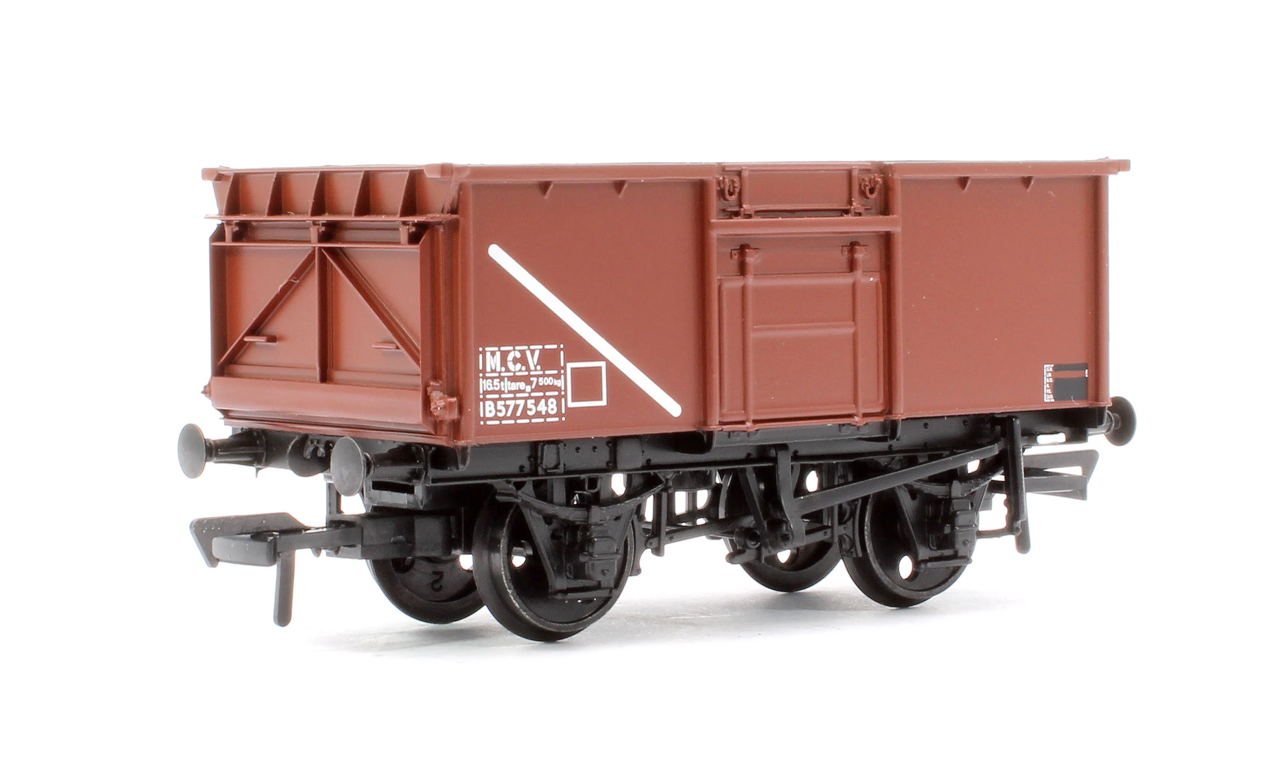 37-238A BR 16T Steel Mineral Top Flap Doors 3-Wagon Pack BR Bauxite (TOPS) - Image 7