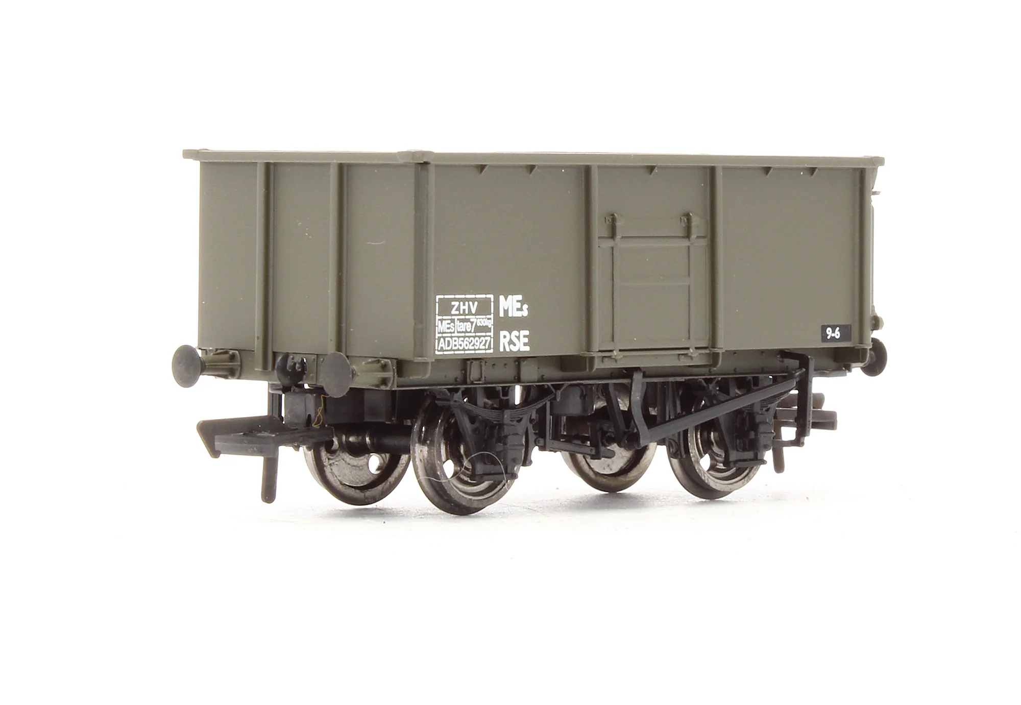 Pre-Owned 37-252 16T Steel Mineral Wagon ZHV / Olive Green Without Top Flap Doors 'ADB562927'