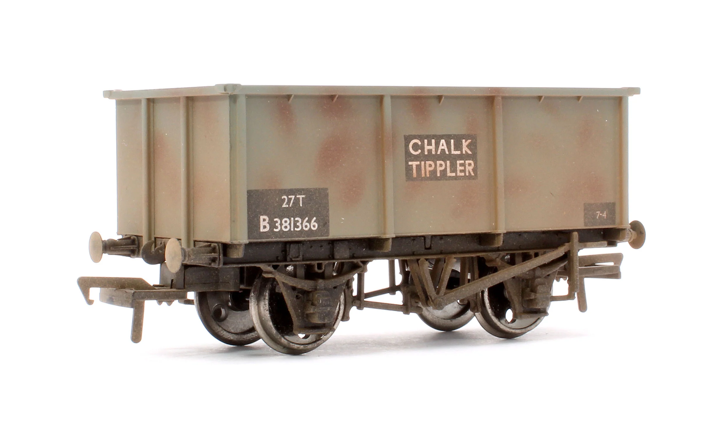Pre-Owned 37-278A 27T BR Grey Chalk Tippler Wagon No.B381366 - Weathered