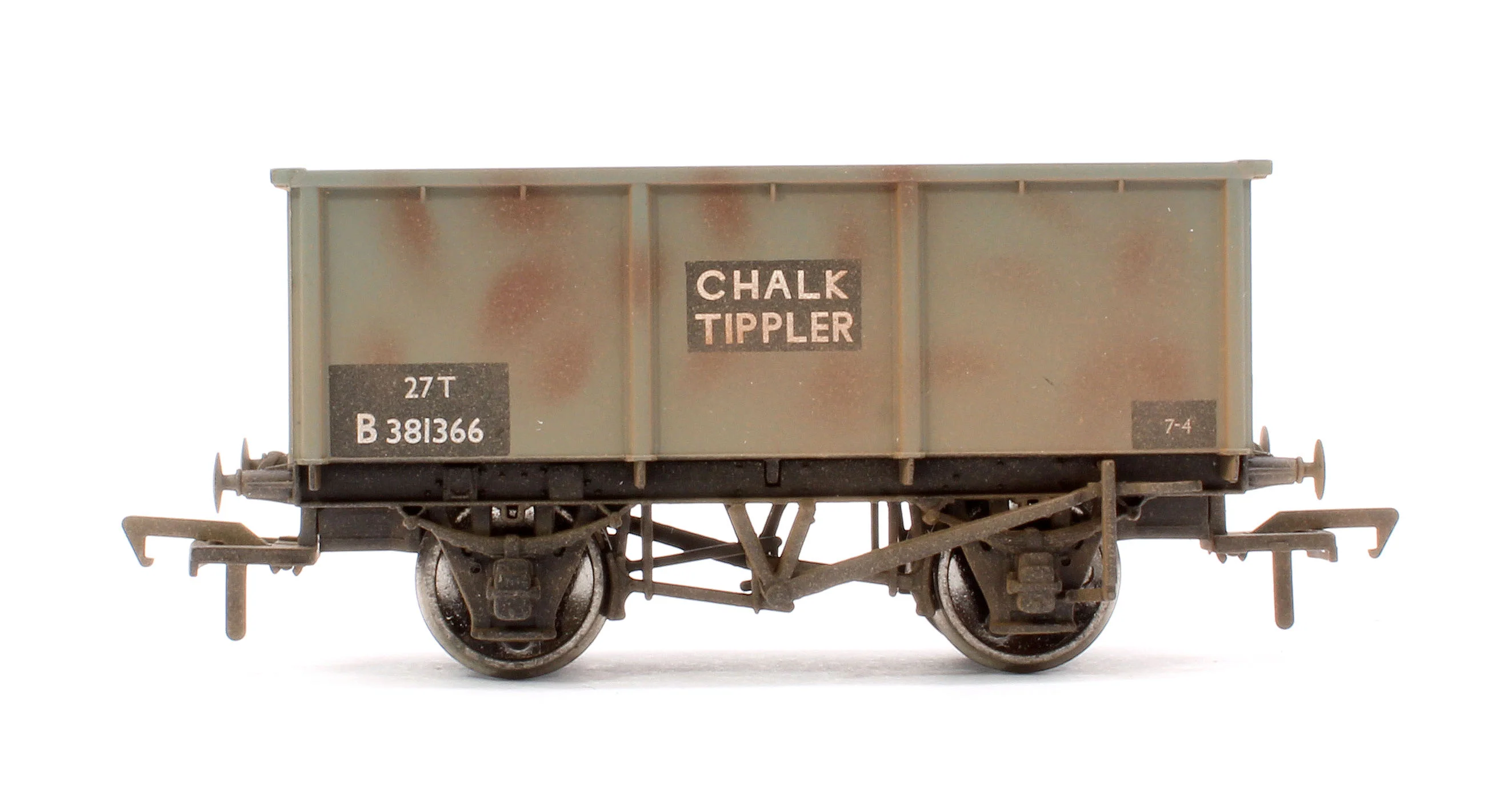 Pre-Owned 37-278A 27T BR Grey Chalk Tippler Wagon No.B381366 - Weathered - Image 2