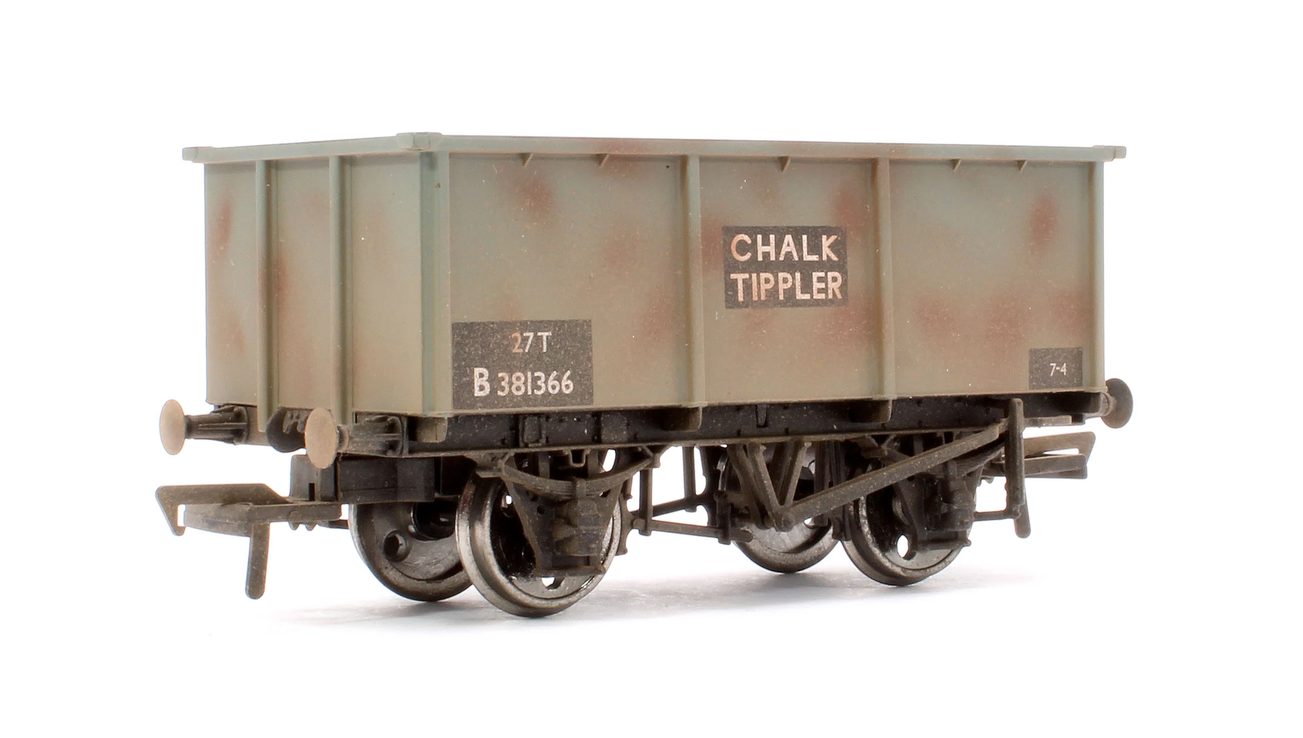 Pre-Owned 37-278A 27T BR Grey Chalk Tippler Wagon No.B381366 - Weathered - Image 3