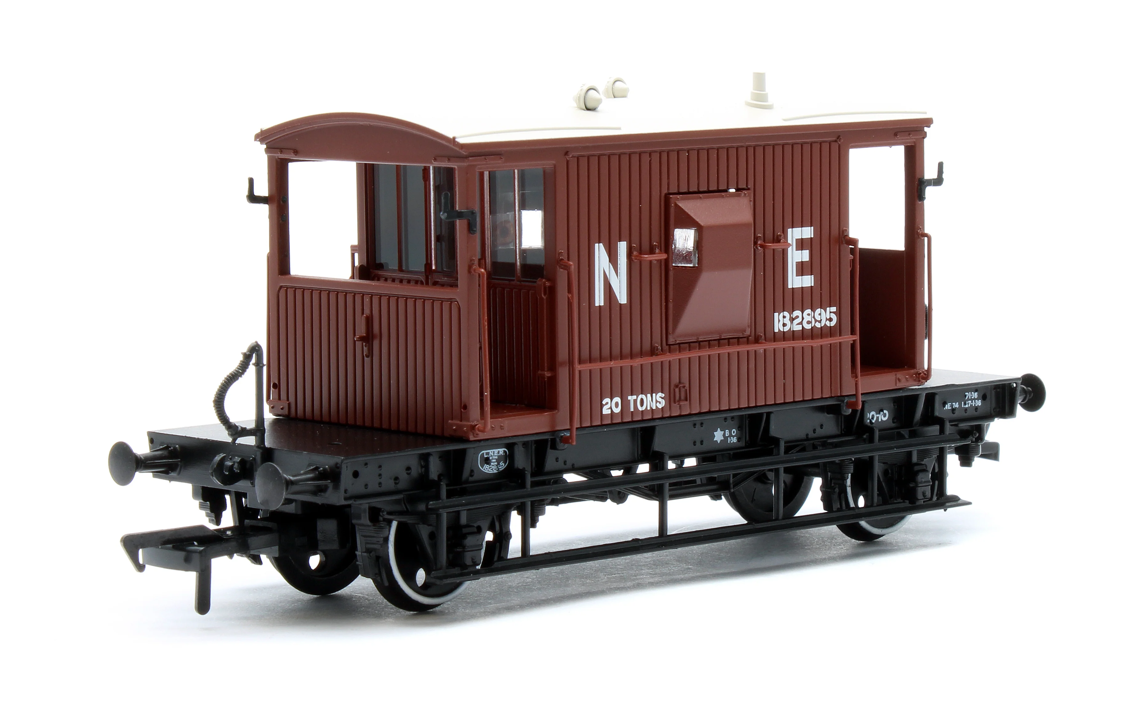 37-529C LNER 20T Brake Van LNER Bauxite 182895