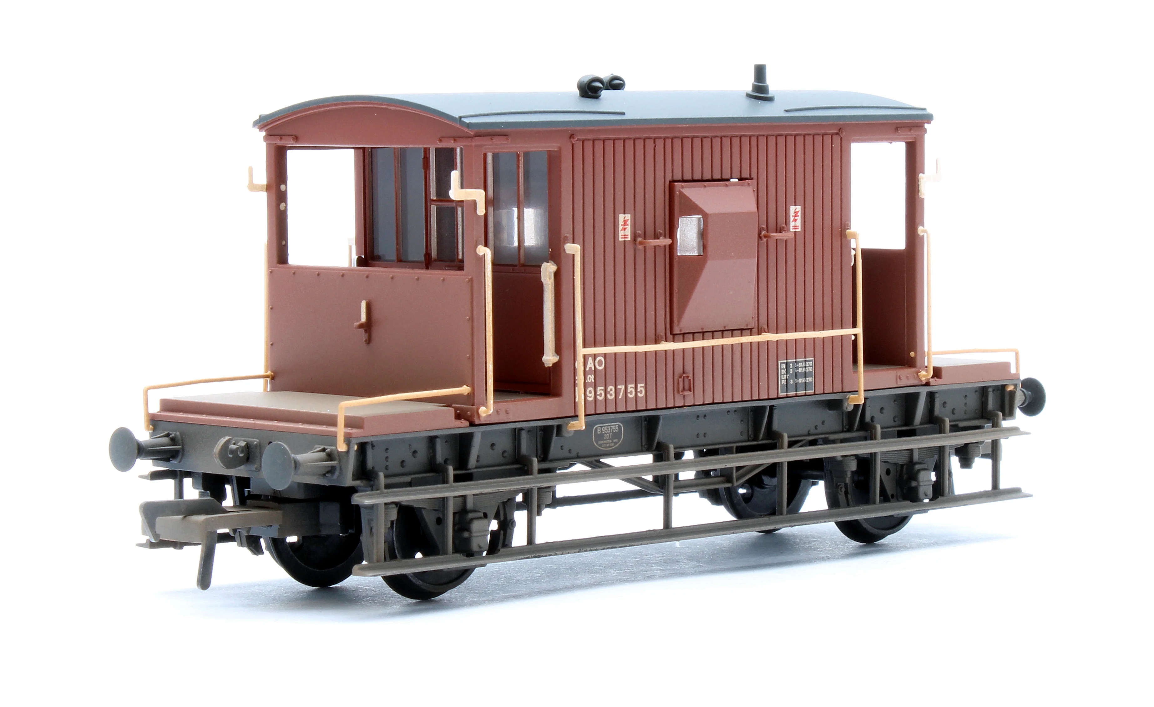 37-532B BR 20T Brake Van BR Bauxite (TOPS) B953755 - Weathered