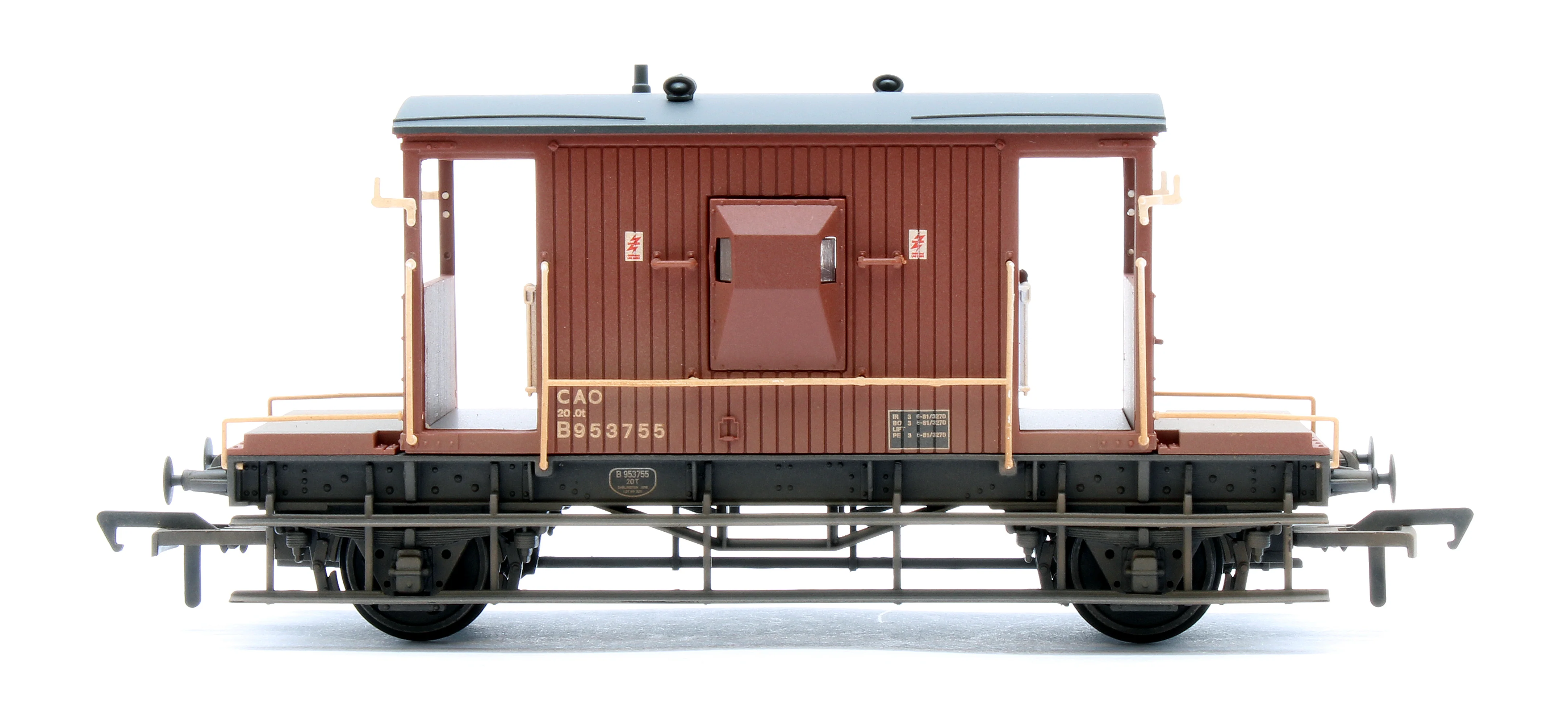 37-532B BR 20T Brake Van BR Bauxite (TOPS) B953755 - Weathered - Image 3