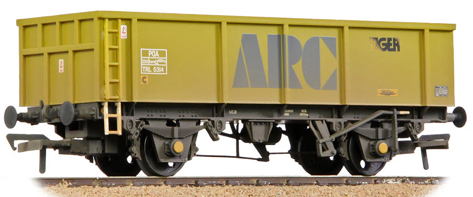 37-552E POA Mineral Wagon 'ARC/Tiger' Yellow No.TRL5314 - Weathered