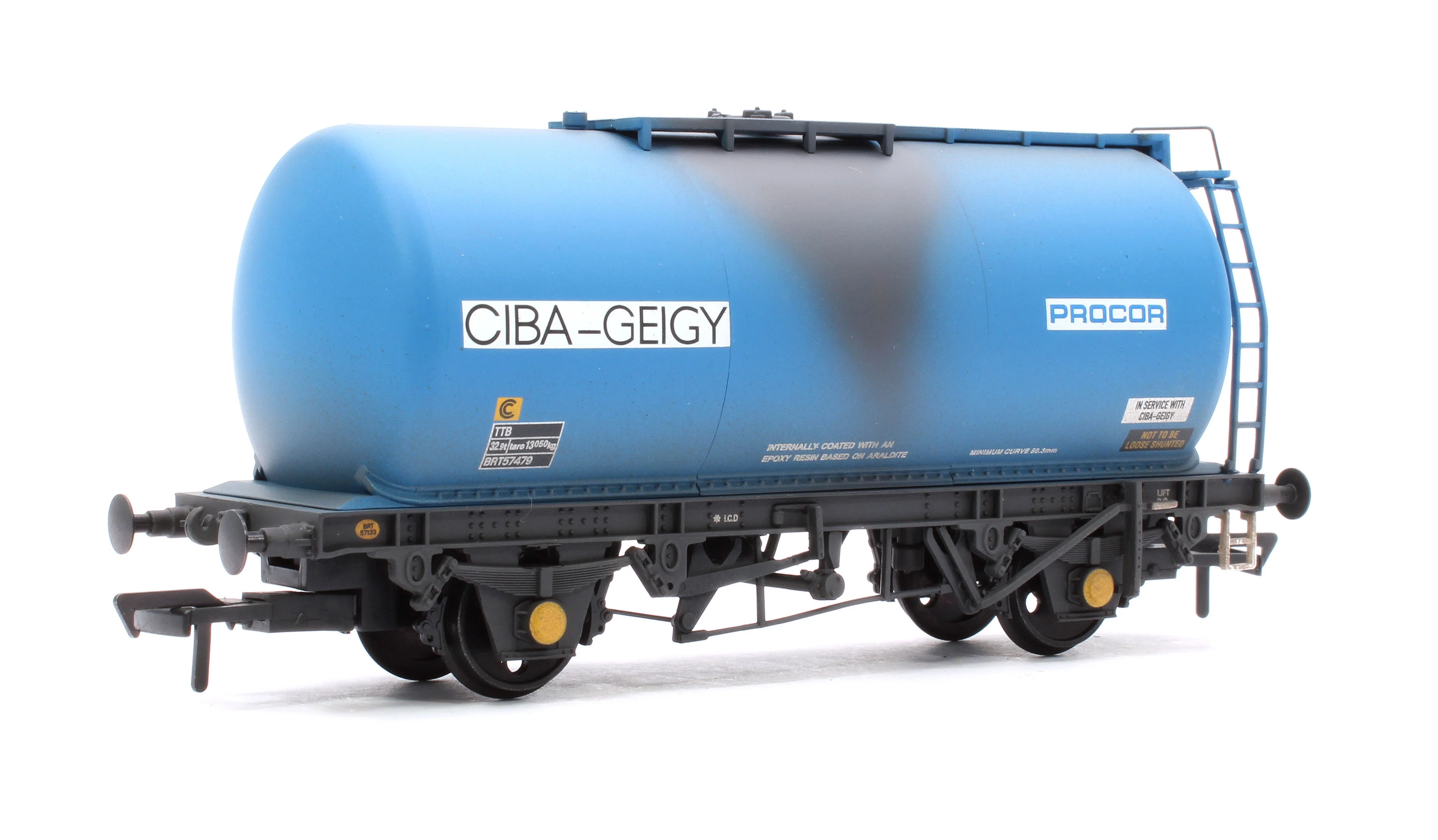 37-584B BR 45T TTA Tank Wagon 'Ciba-Geigy' Blue No.BRT57479 - Weathered
