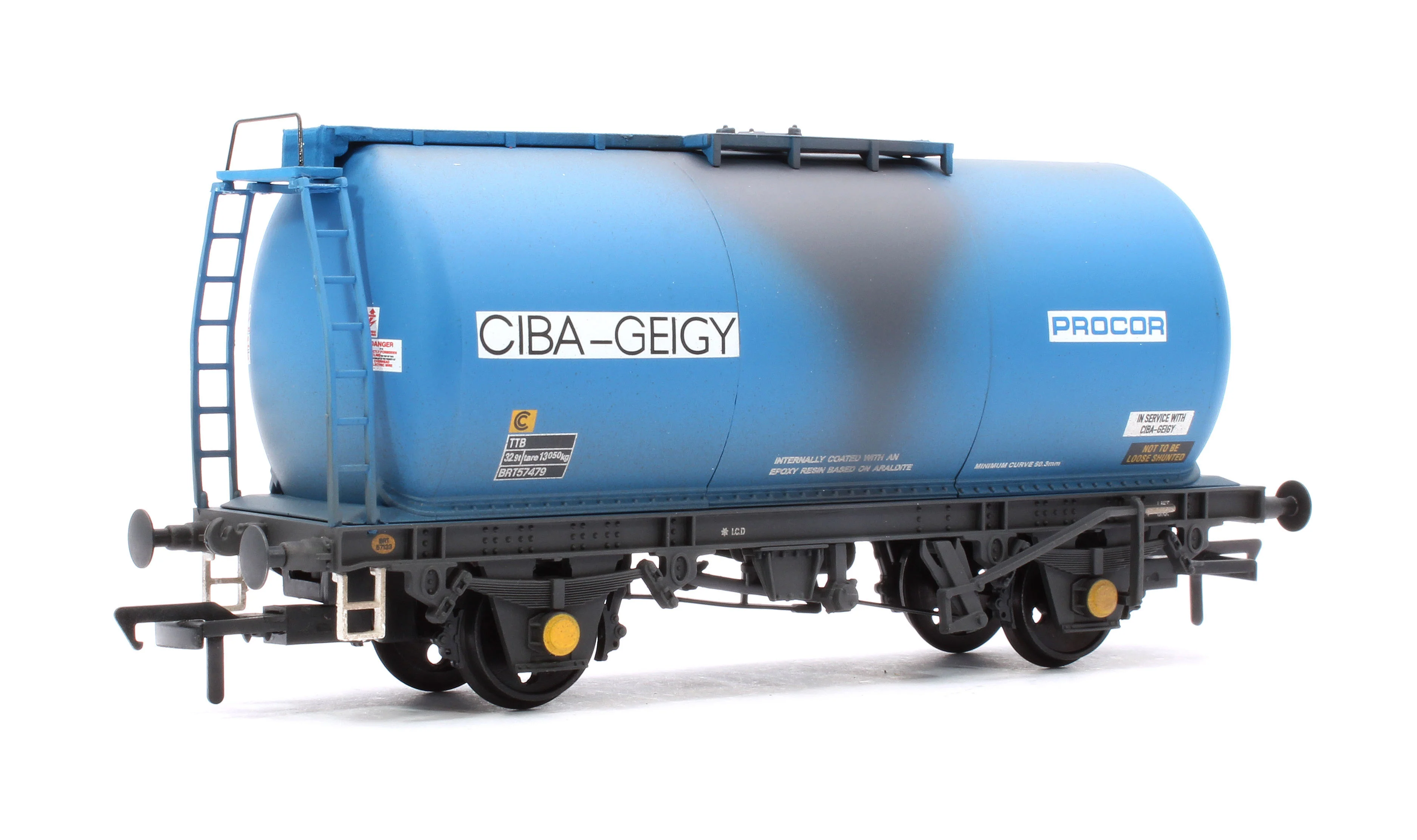 37-584B BR 45T TTA Tank Wagon 'Ciba-Geigy' Blue No.BRT57479 - Weathered - Image 3