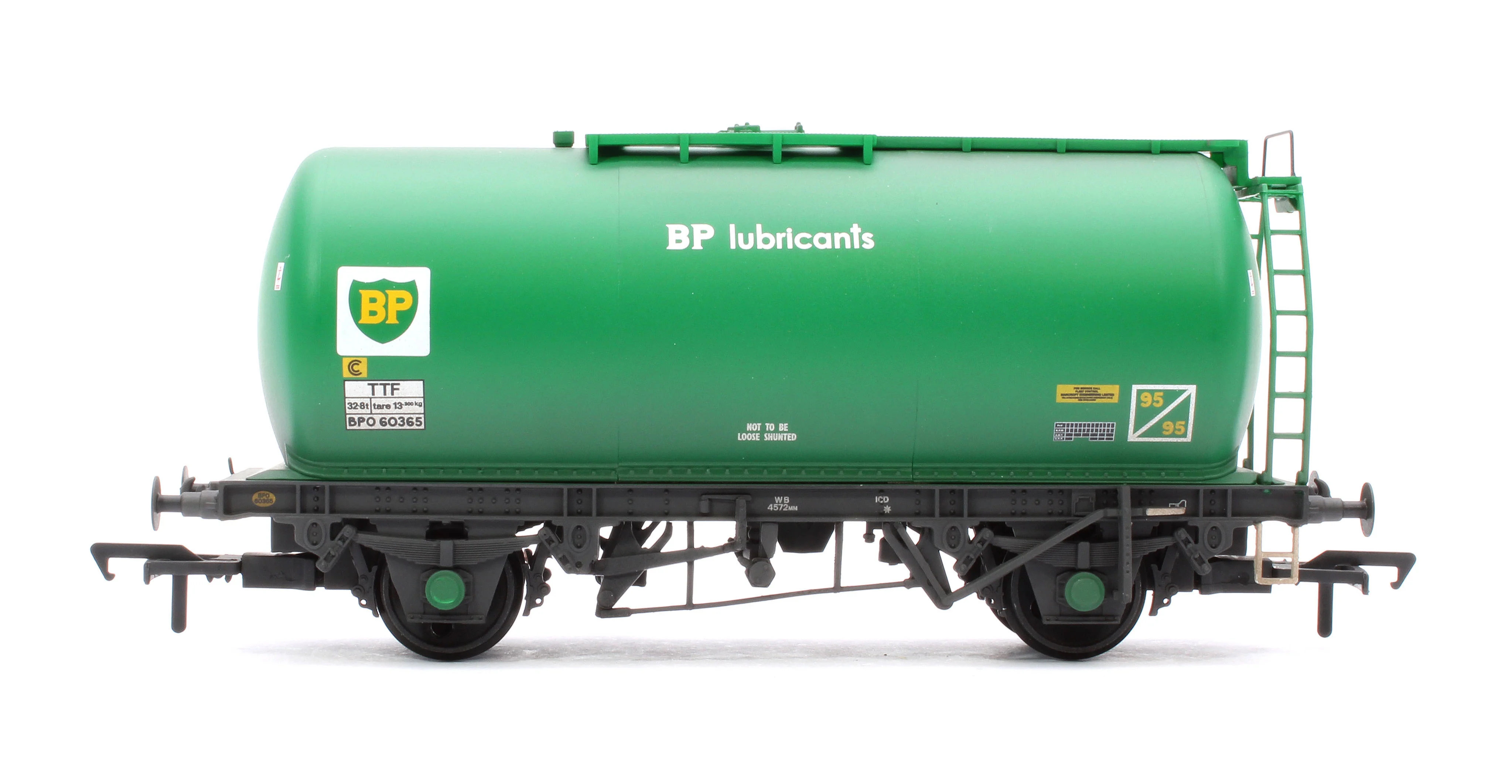 37-590A BR 45T TTF Tank Wagon 'BP Lubricants' Green No.BPO60365 - Weathered - Image 2