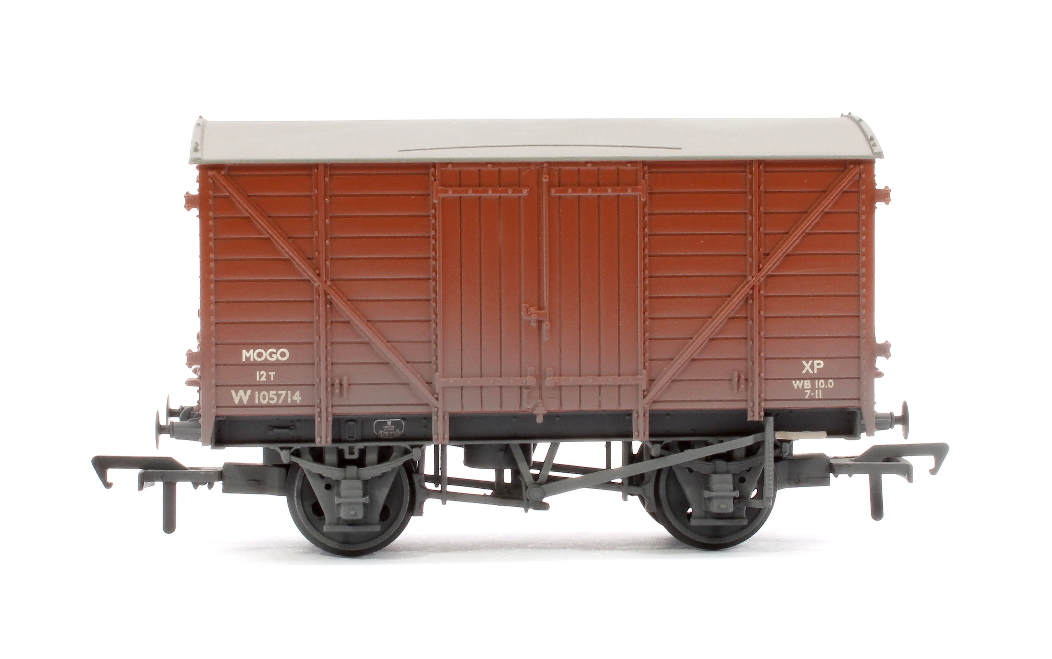 37-780C GWR 12T 'Mogo' Motor Car Van BR Bauxite (Early) W105714 - Weathered - Image 2
