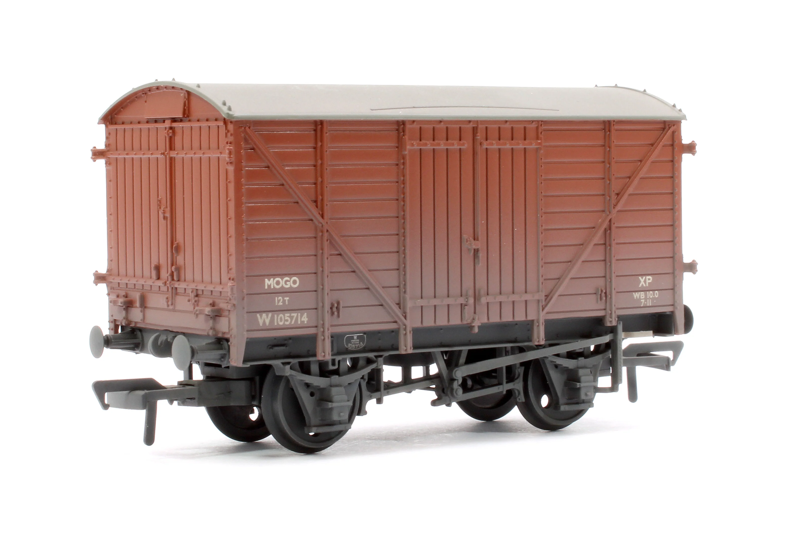 37-780C GWR 12T 'Mogo' Motor Car Van BR Bauxite (Early) W105714 - Weathered - Image 3