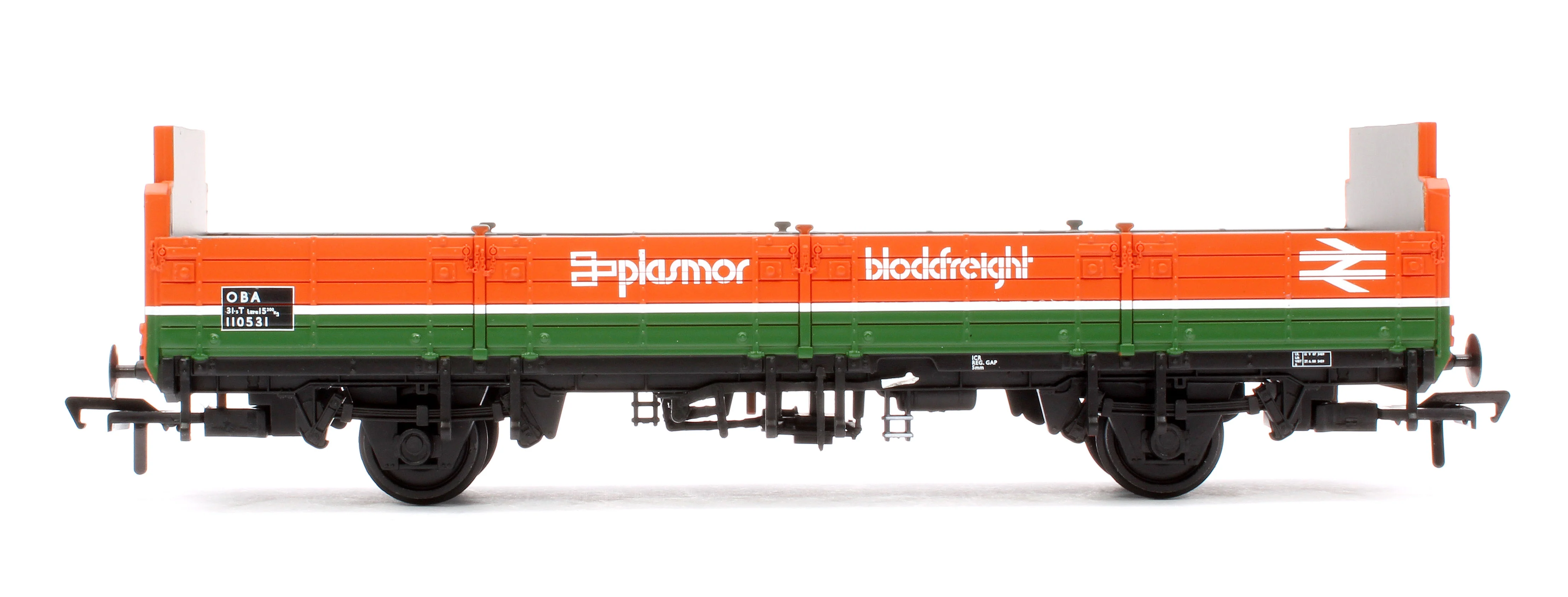 38-042B BR OBA Open Wagon High Ends BR Plasmor Blockfreight No.110531 - Image 2